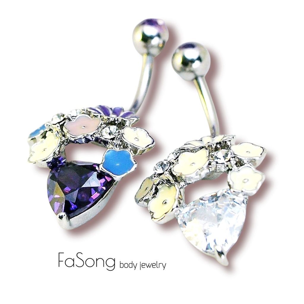 花團錦簇肚臍環