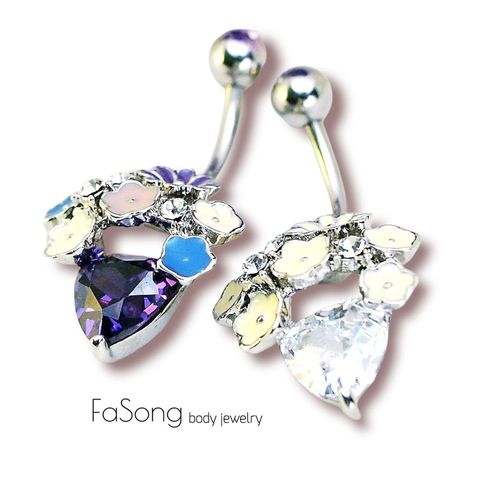 花團錦簇肚臍環