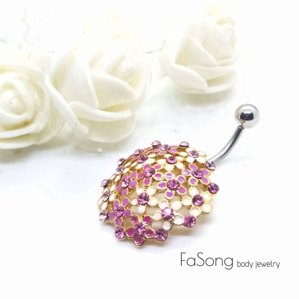 幸福花嫁-肚臍環