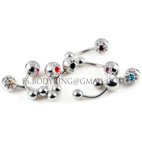 多重鑽面-肚臍環