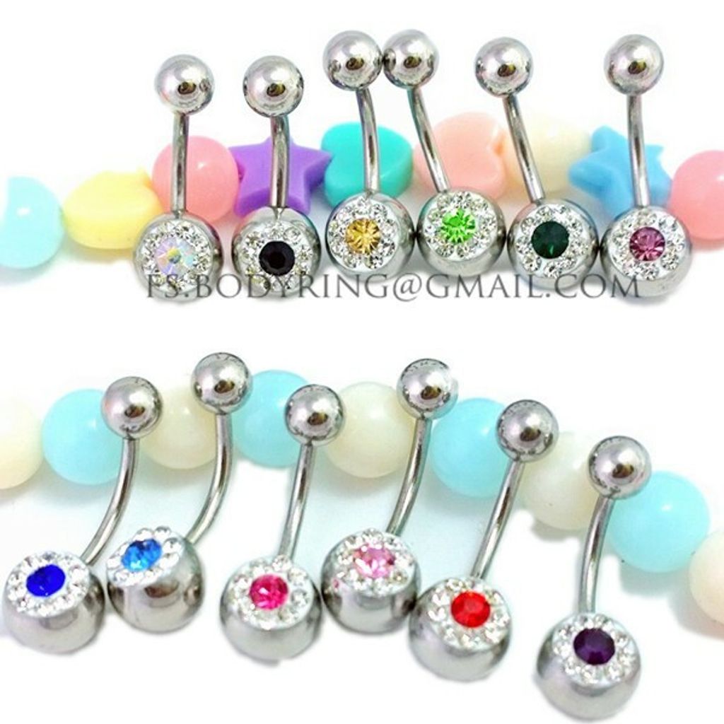 多重鑽面-肚臍環