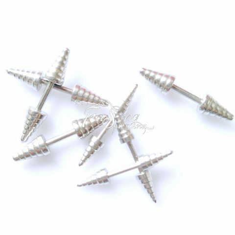 軟骨 鼻樑環 眉環 唇環-16G螺旋錐