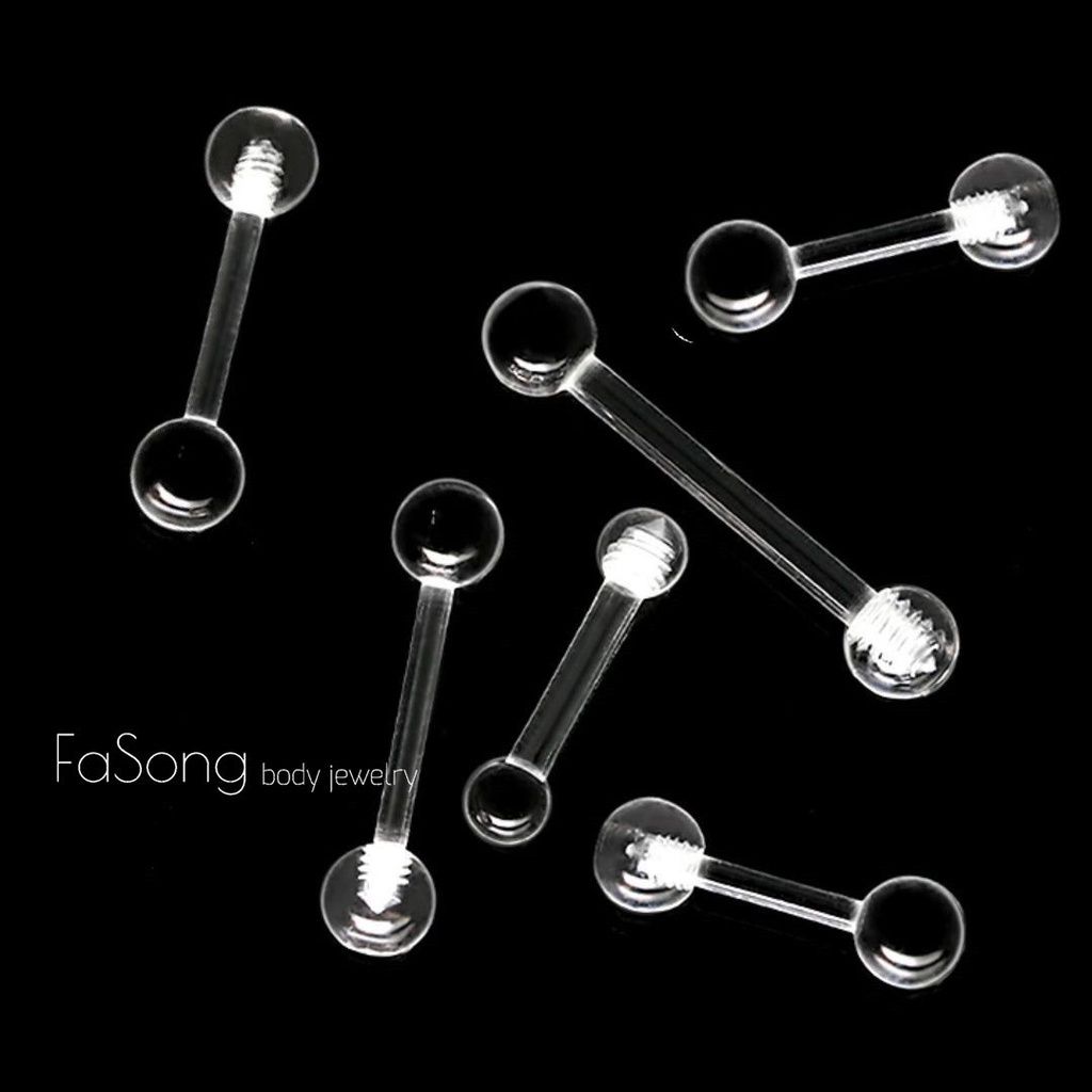 14G透明舌環