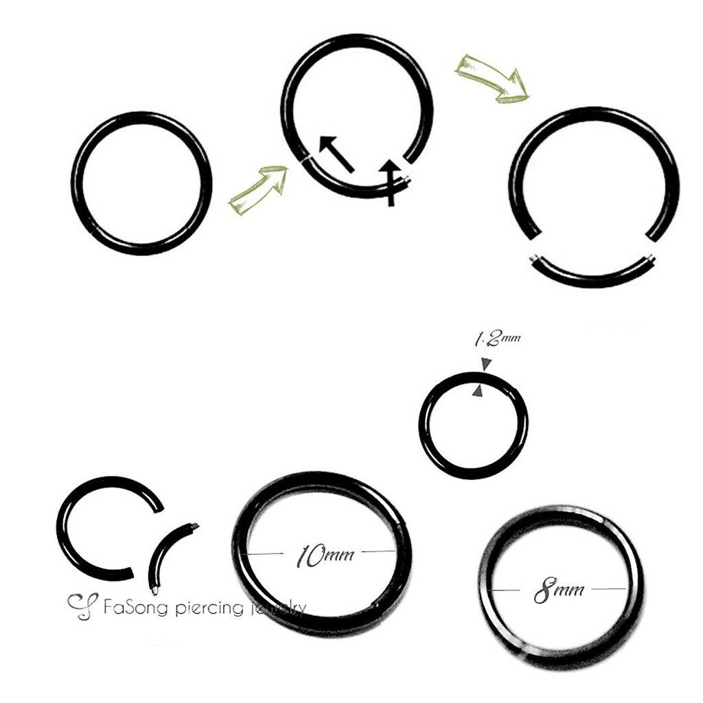 16G黑鈦無縫環-尺寸