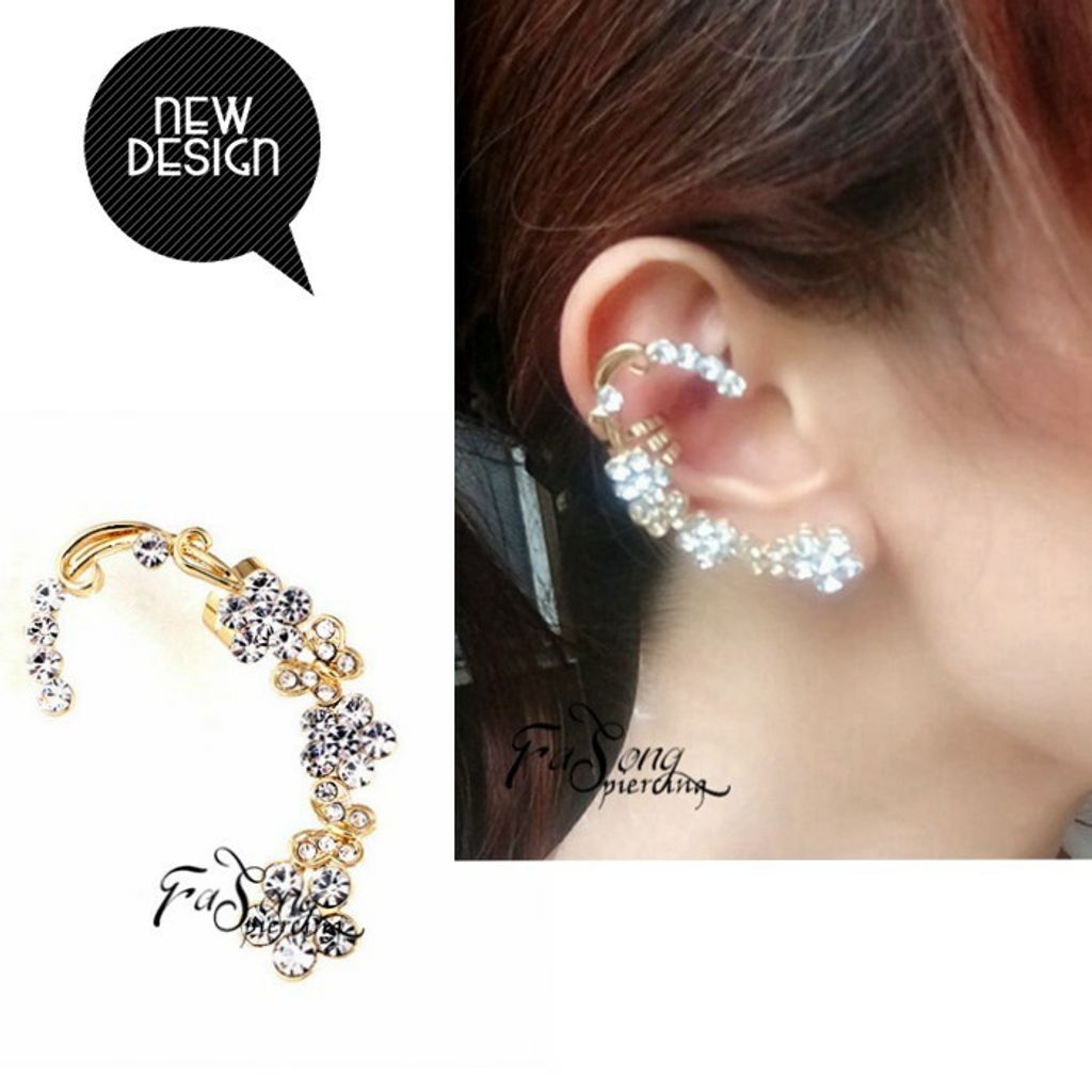 履帶式耳環 夢幻花園