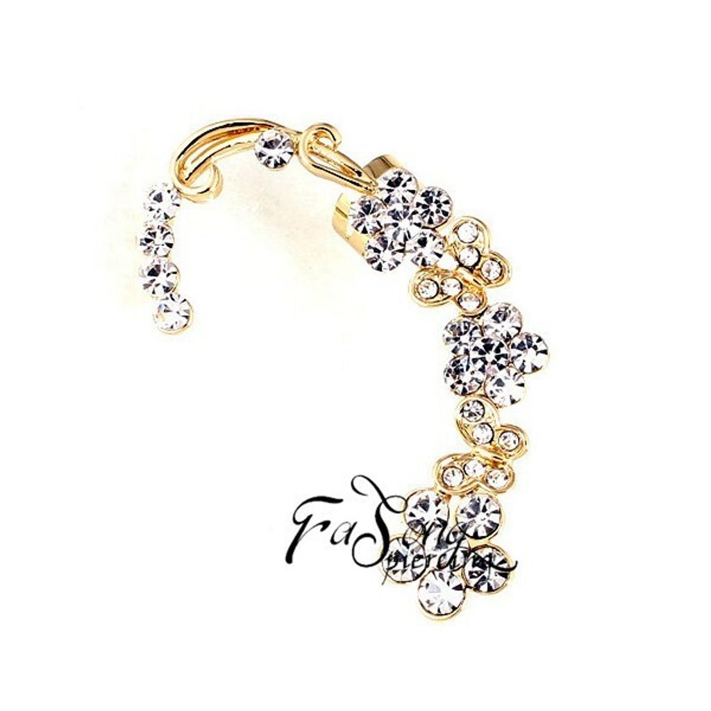 履帶式耳環 夢幻花園