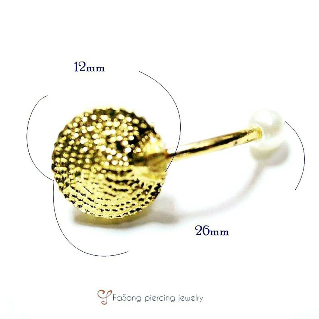 珠落玉盤-肚臍環-尺寸