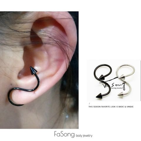 假耳環 雙螺旋