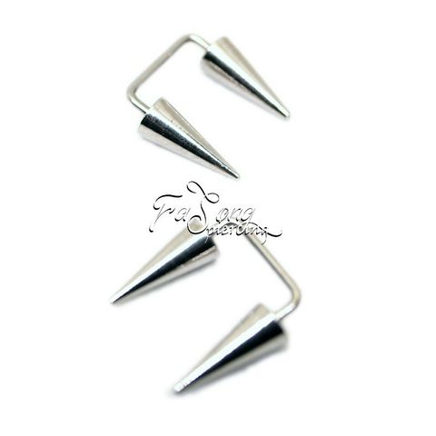 16G長錐耳環馬蹄槓鈴