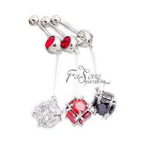 肚臍環 冰姬之心