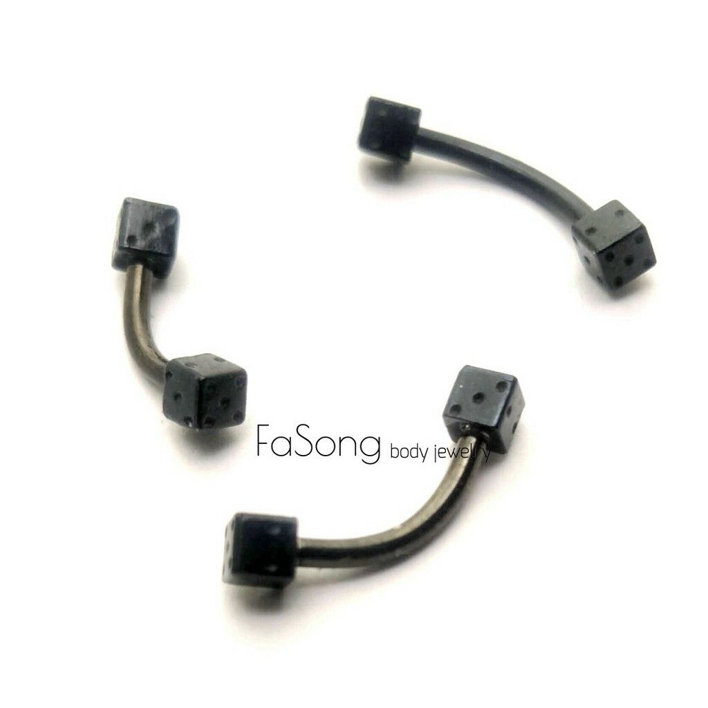 黑鈦骰子-彎曲槓鈴