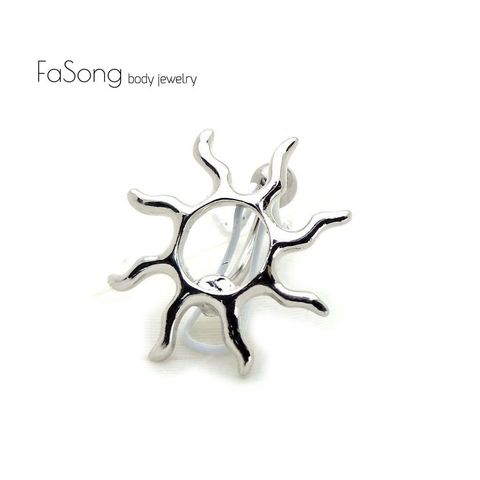 反戴式肚臍環-太陽