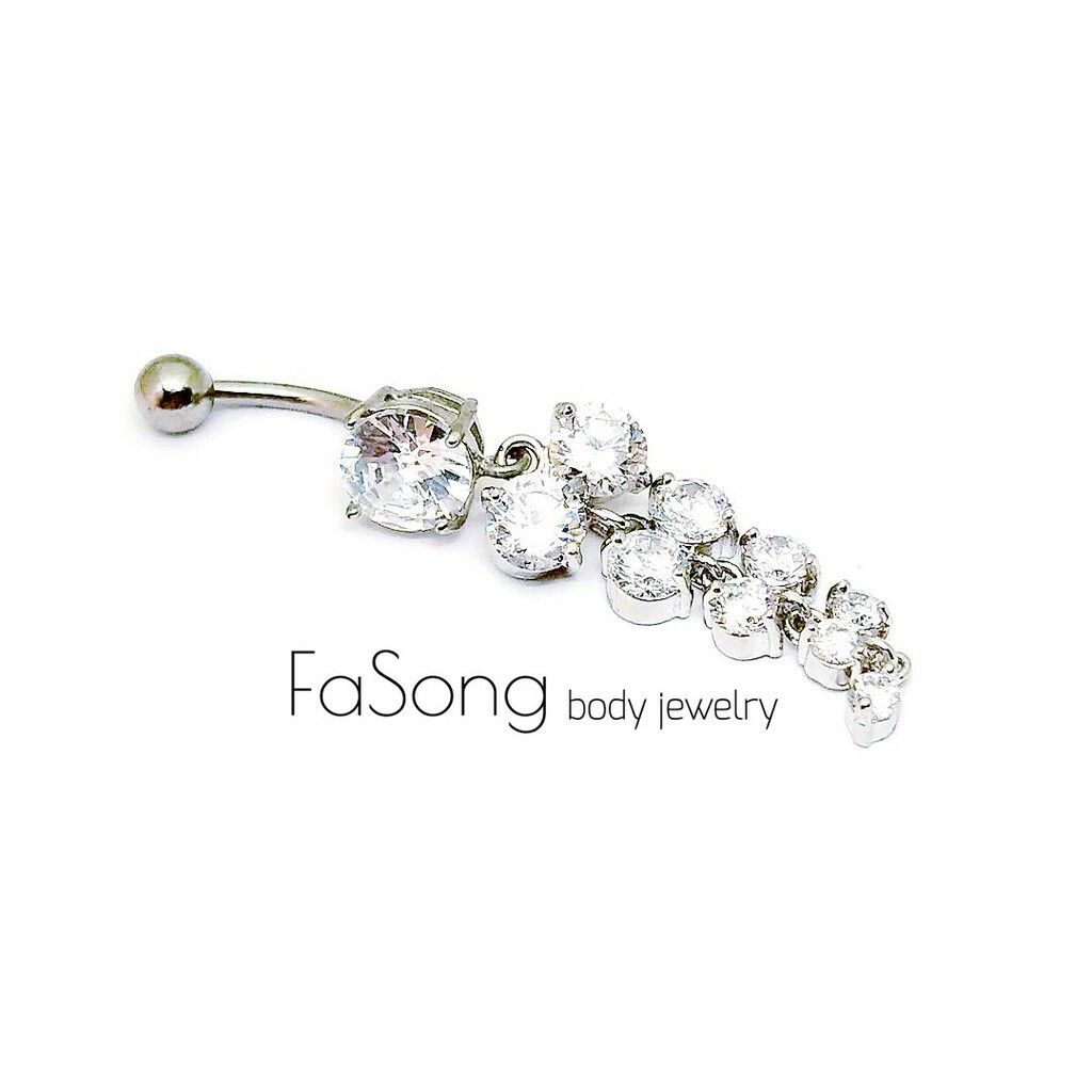 晶漾葡萄 肚臍環