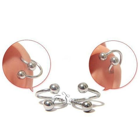 16G 雙鑽 螺旋槓鈴