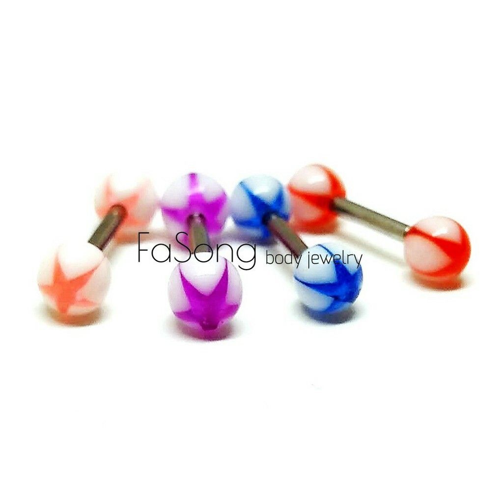 馬卡龍 糖果星星-耳環