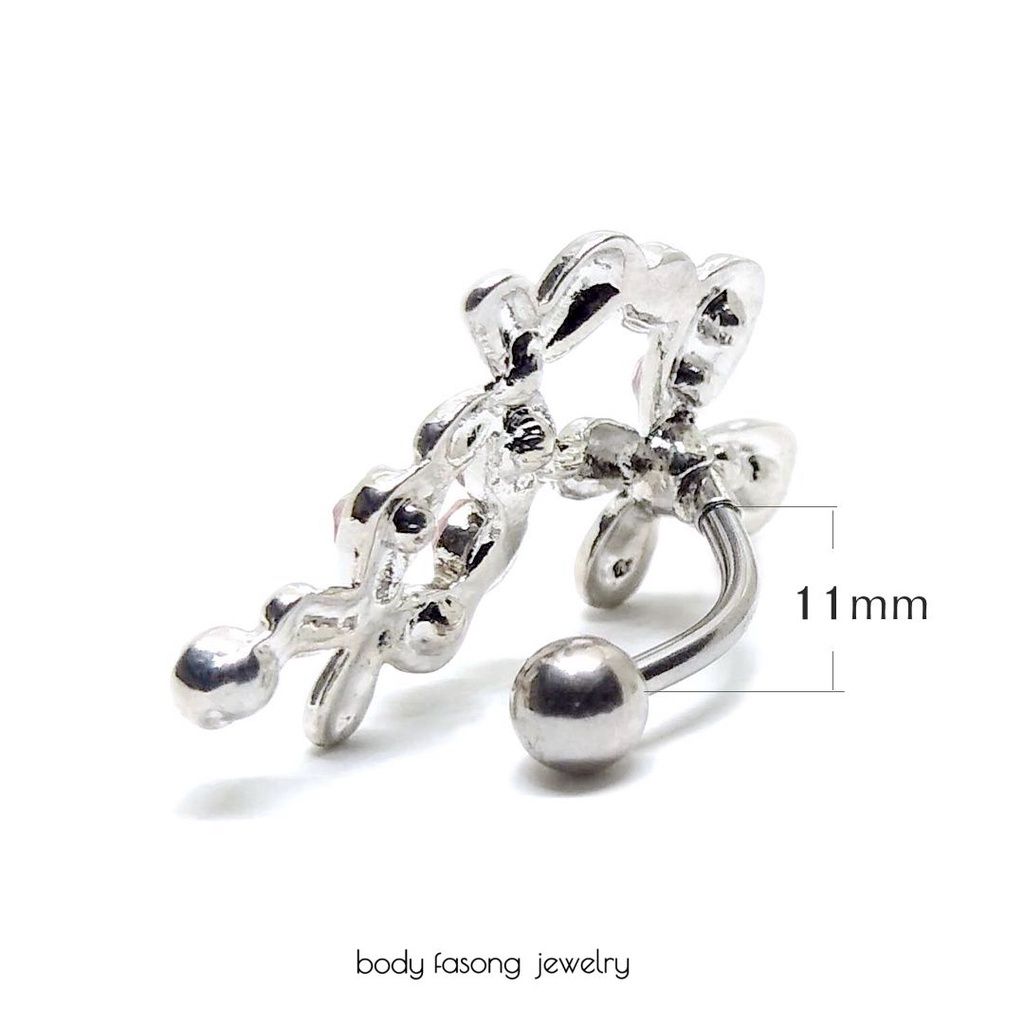 花亦蝶 反戴肚臍環 尺寸