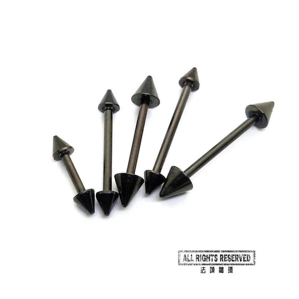 16G黑鈦錐形直槓鈴