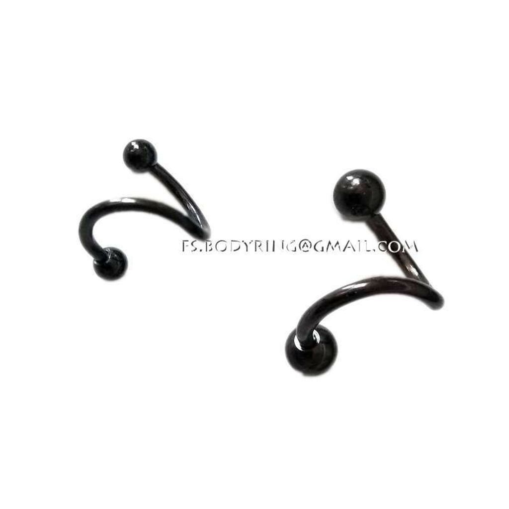 黑鈦鋼珠-螺旋槓鈴