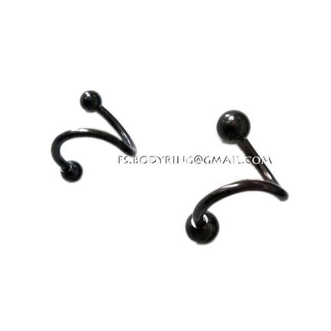 黑鈦鋼珠-螺旋槓鈴