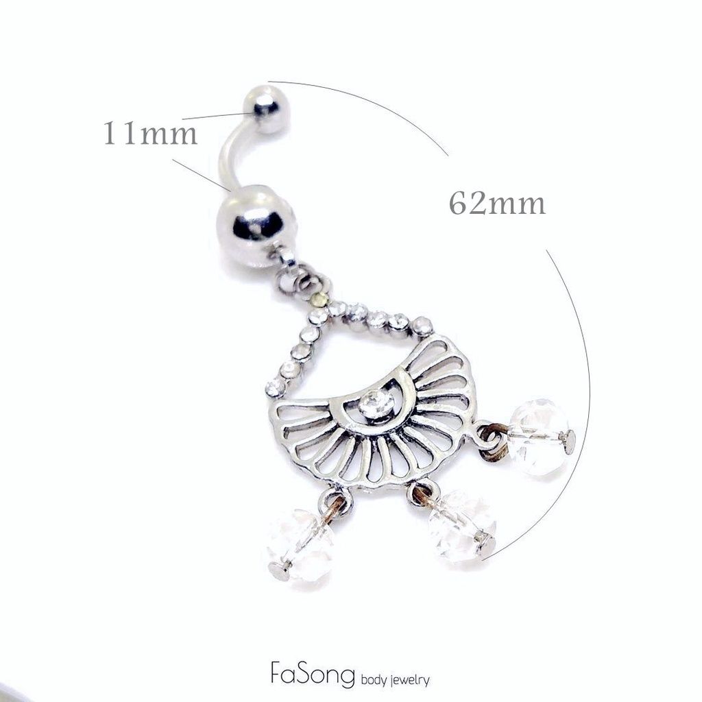 肚臍環 浪漫-尺寸