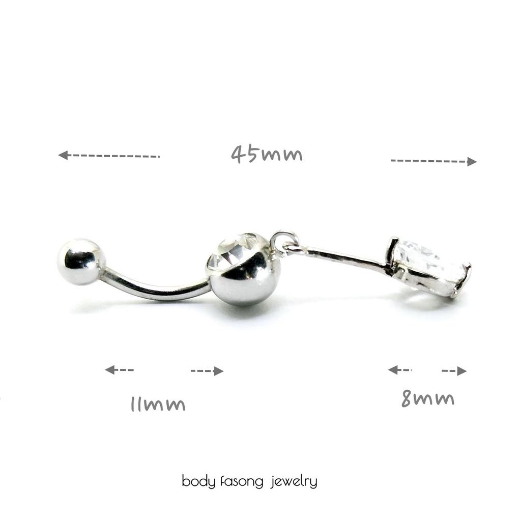 肚臍環 飄雪 尺寸