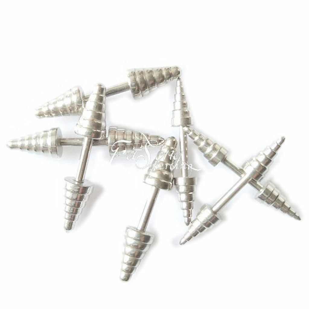 軟骨 鼻樑環 眉環 唇環-16G螺旋錐