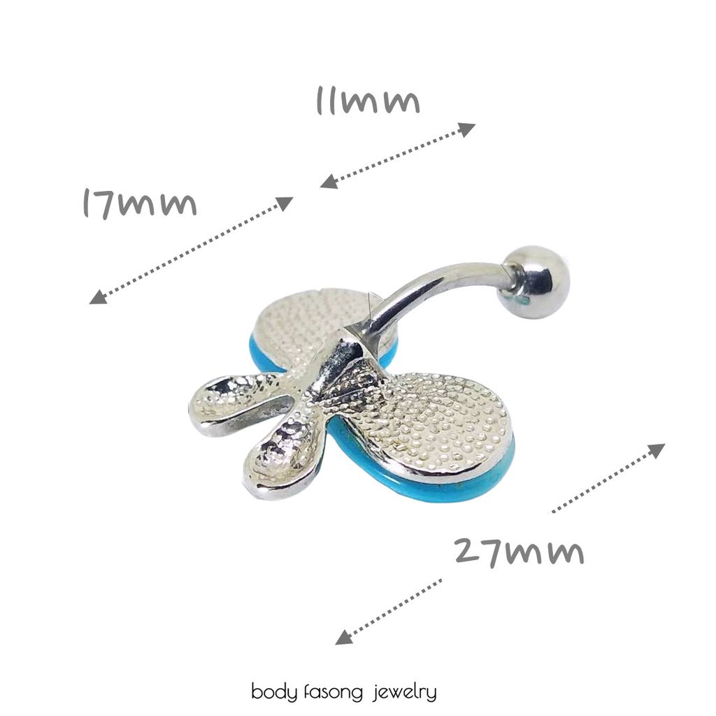 貓眼冰蝶 肚臍環 尺寸