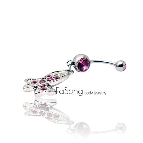 肚臍環 全球防治乳腺癌標誌