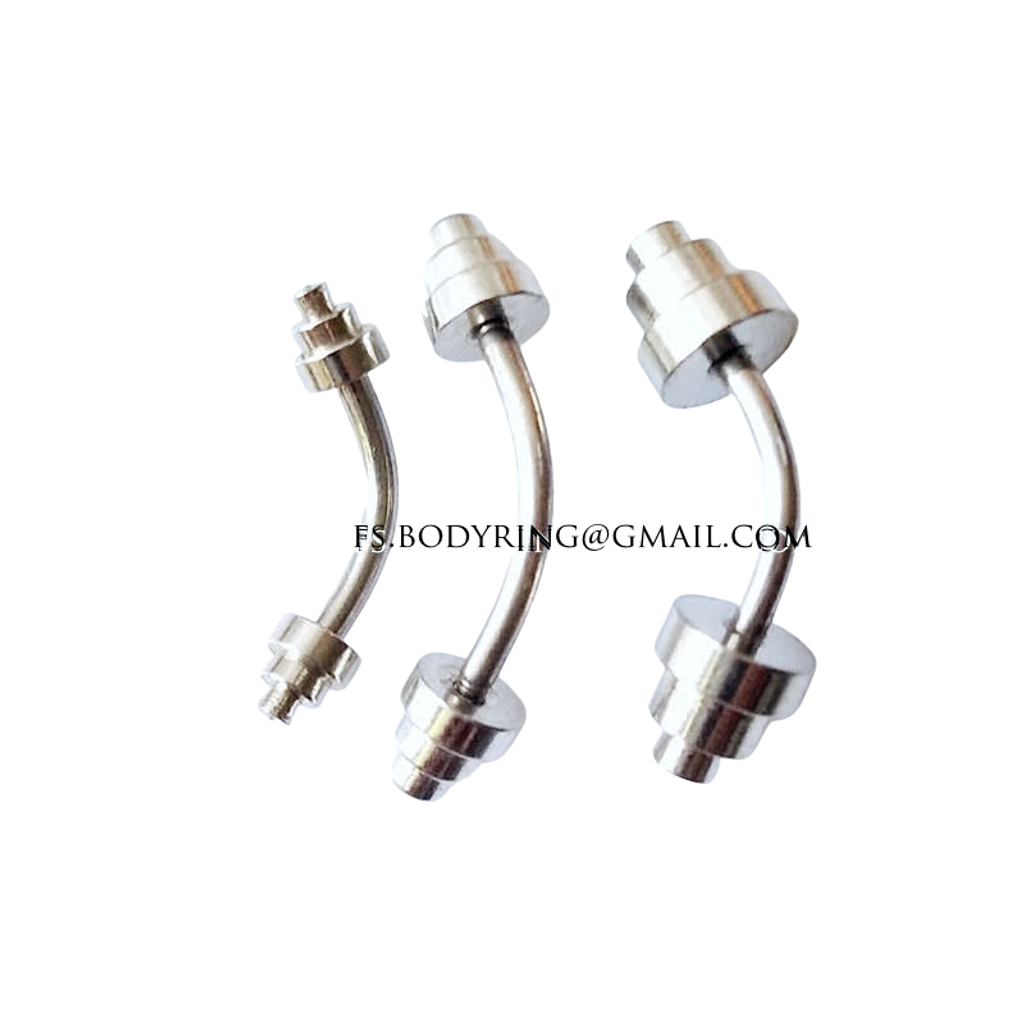 啞鈴款 細針彎曲槓鈴