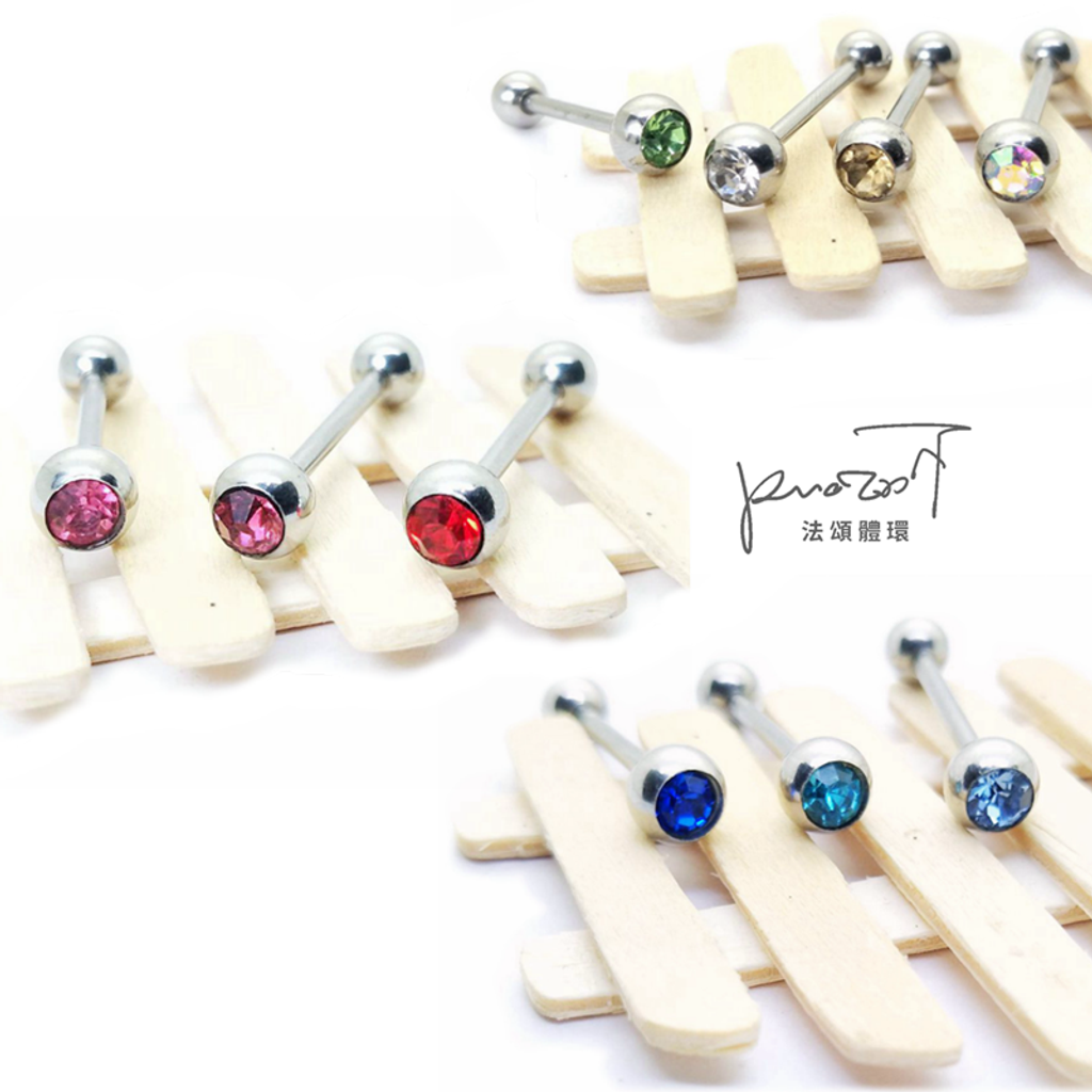 6mm鑽珠直槓鈴 尺寸