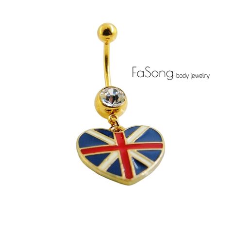 肚臍環 英倫心