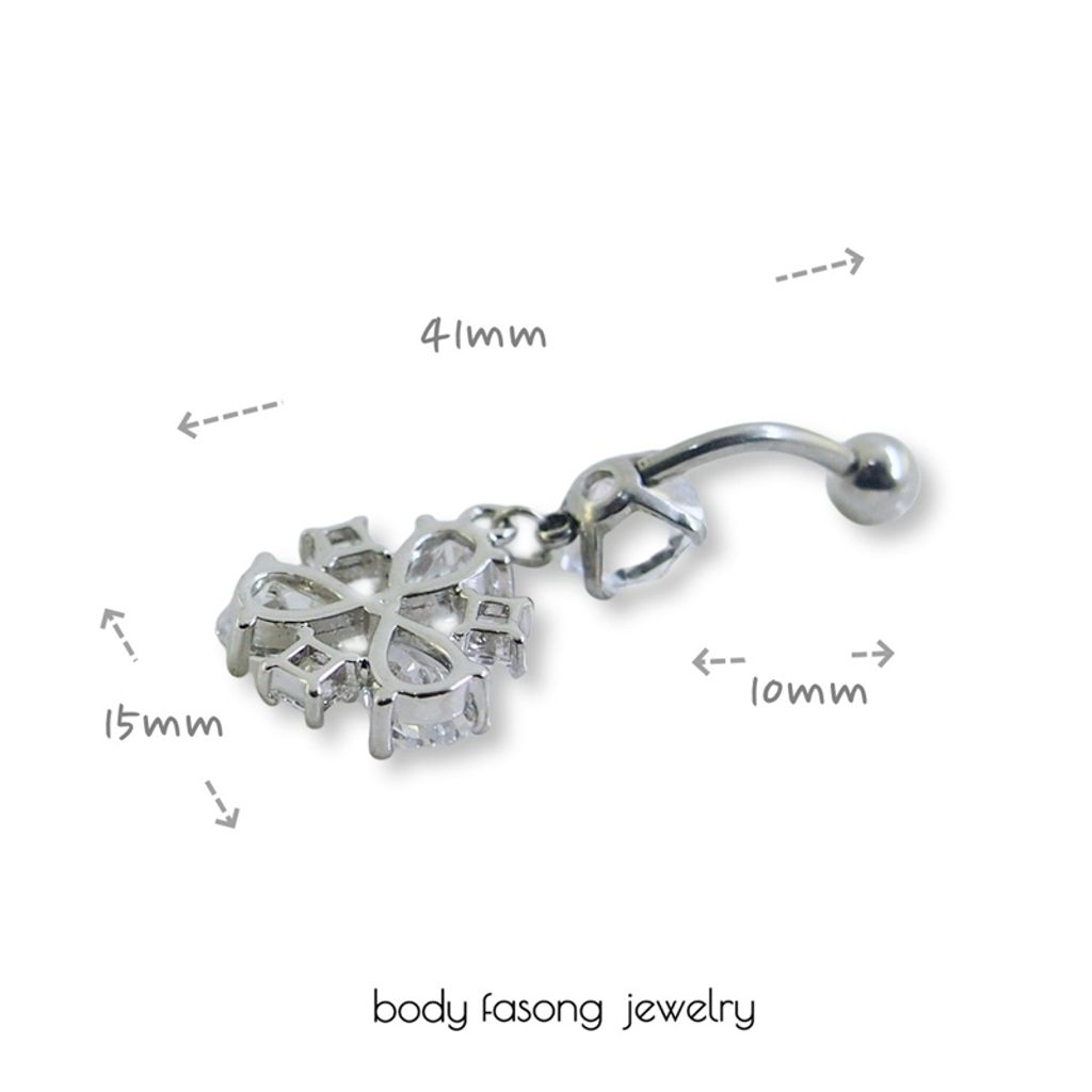 肚臍環-熠熠 尺寸