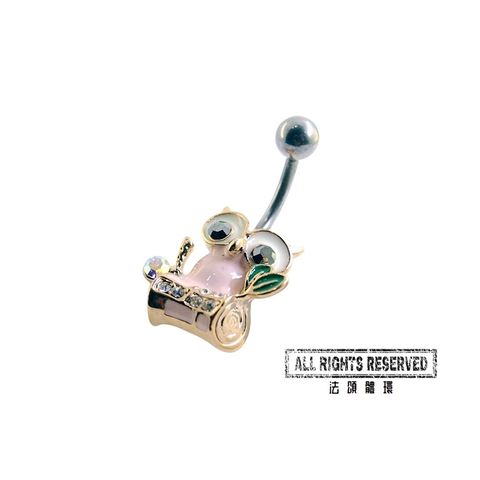 肚臍環 大眼貓頭鷹