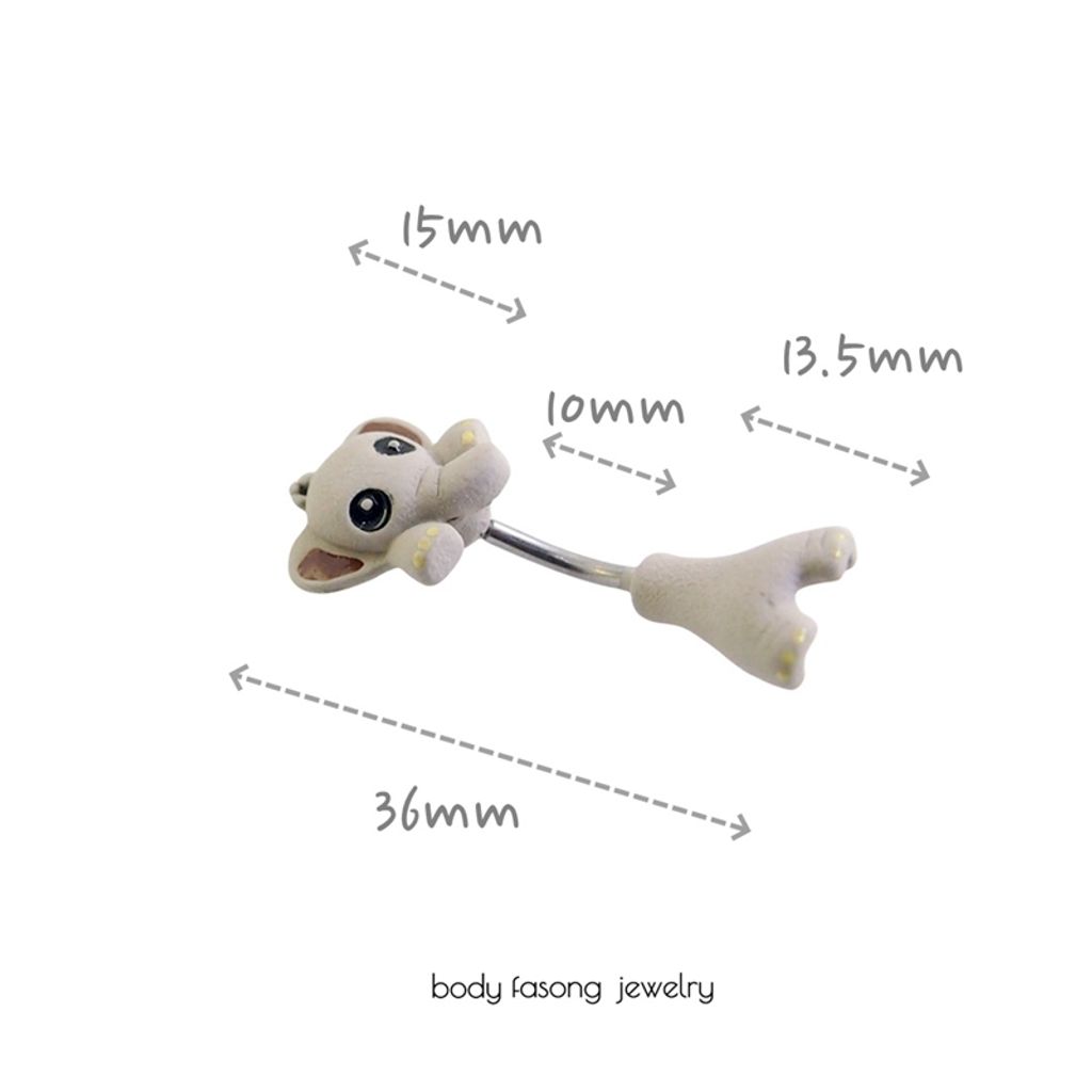 肚臍環 象寶寶 尺寸