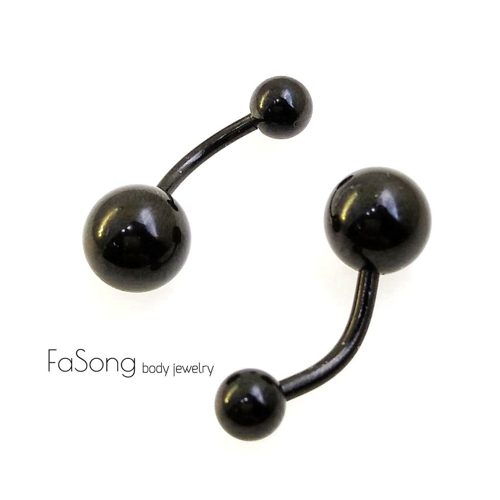 肚臍環 黑鈦