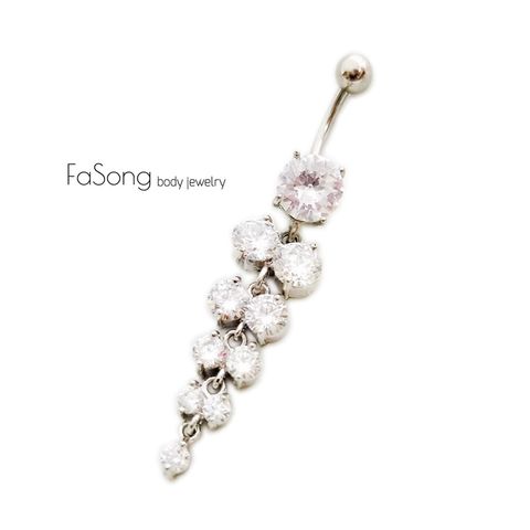 晶漾葡萄 肚臍環