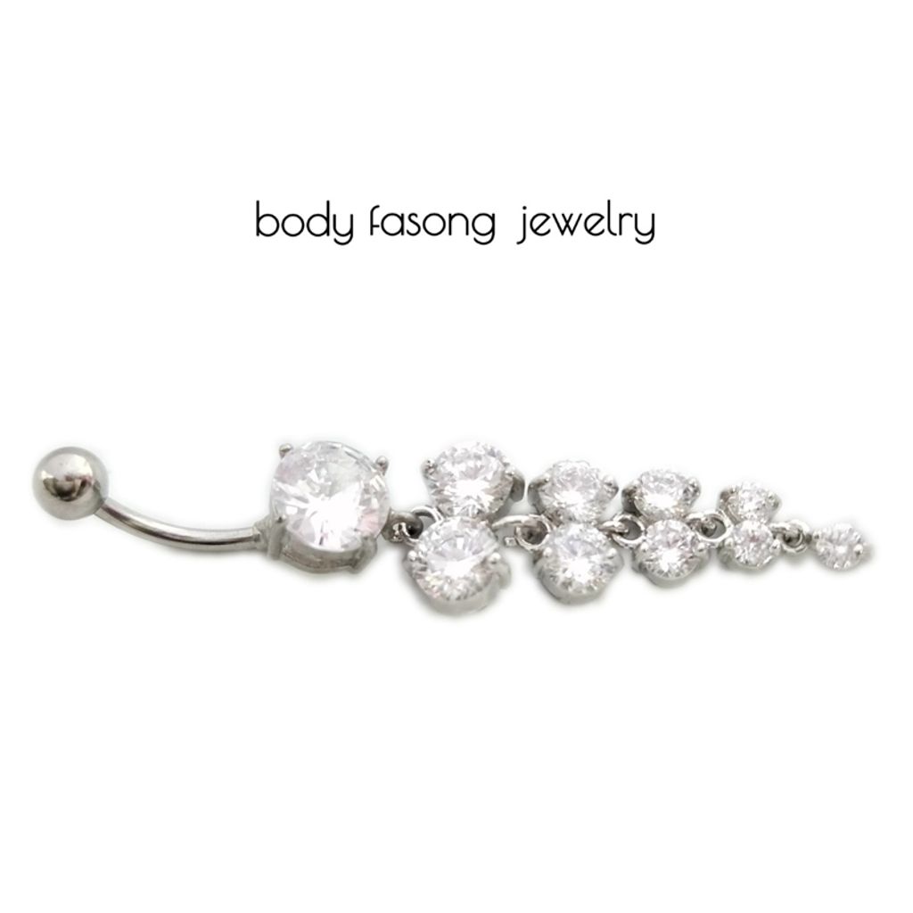 晶漾葡萄 肚臍環