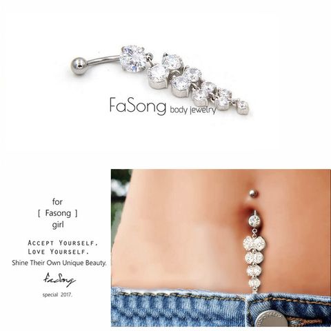 晶漾葡萄 肚臍環