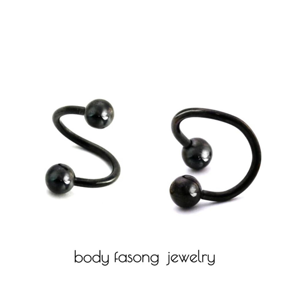 黑鈦鋼珠-螺旋槓鈴