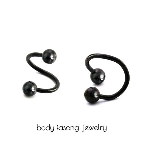 黑鈦鋼珠-螺旋槓鈴