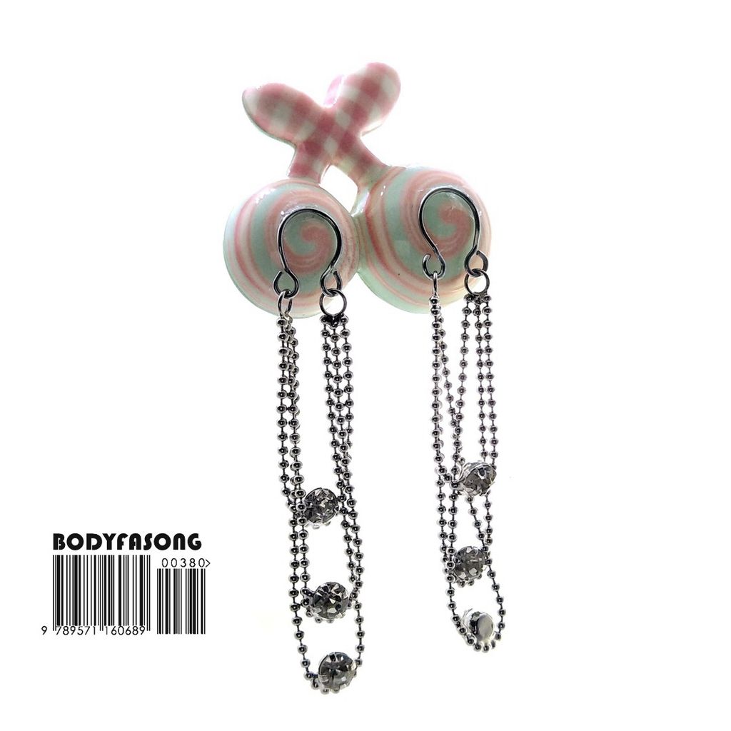 晶石垂墜乳夾_假乳環