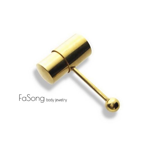 金色震動款舌環