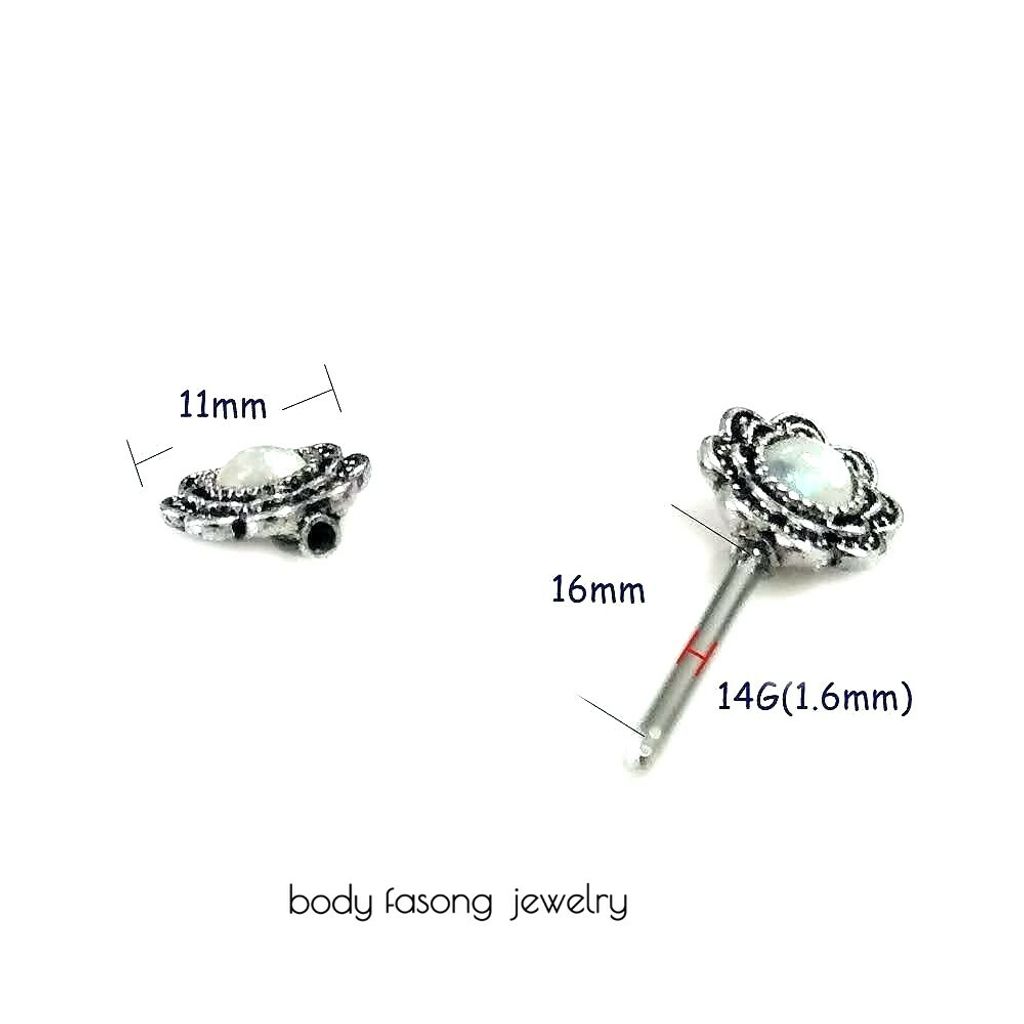 乳頭槓鈴-曼陀羅 尺寸