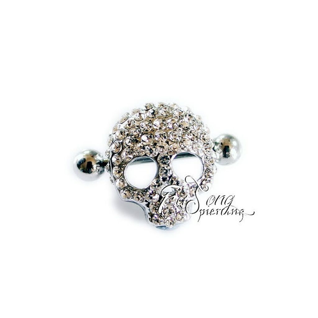 滿鑽骷髏-乳頭罩