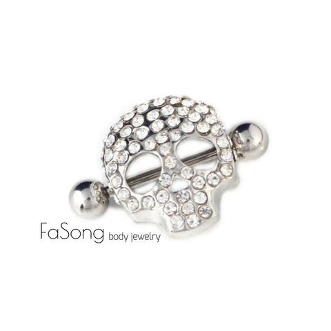 滿鑽骷髏-乳頭罩