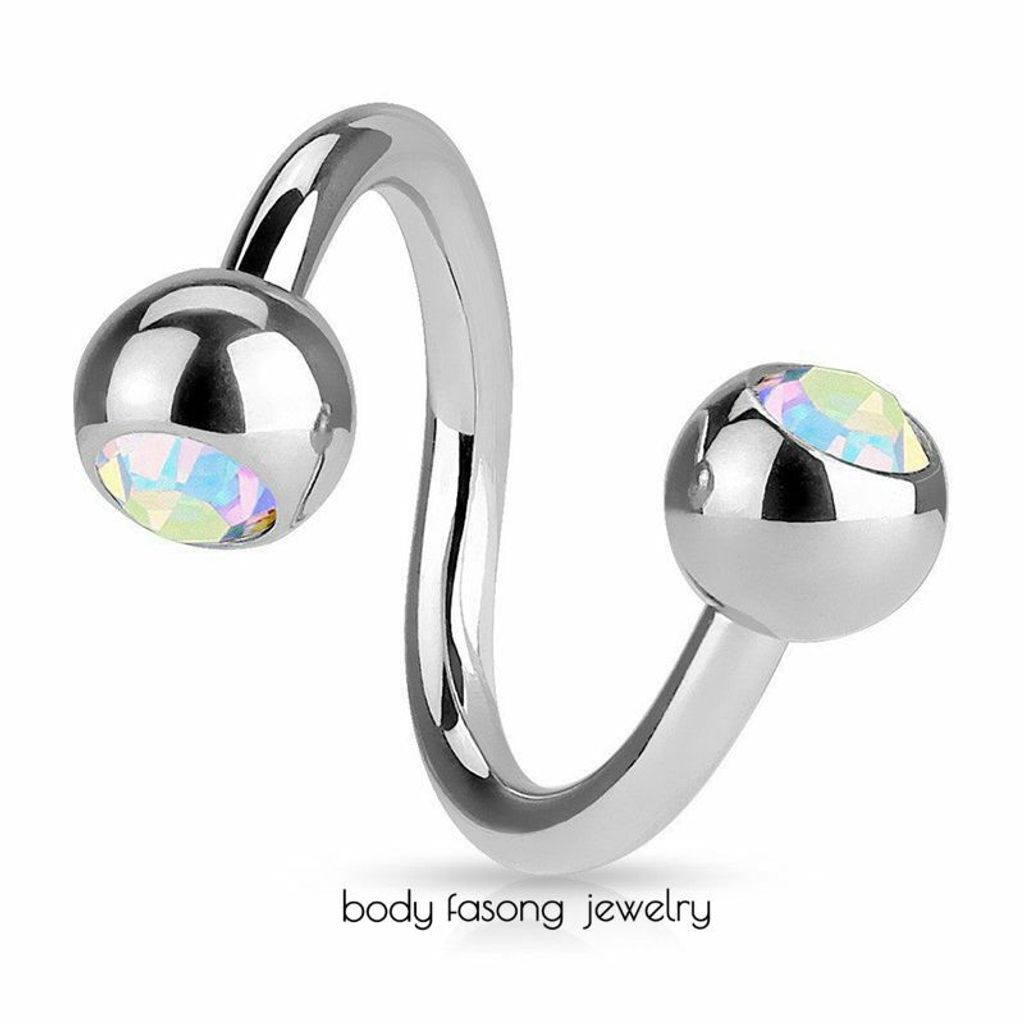 16G 雙鑽 螺旋槓鈴_AB