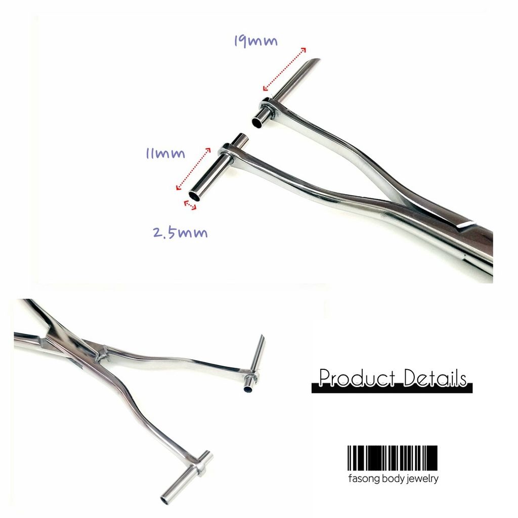 Jonny Needles直線隔膜鋼鉗-尺寸