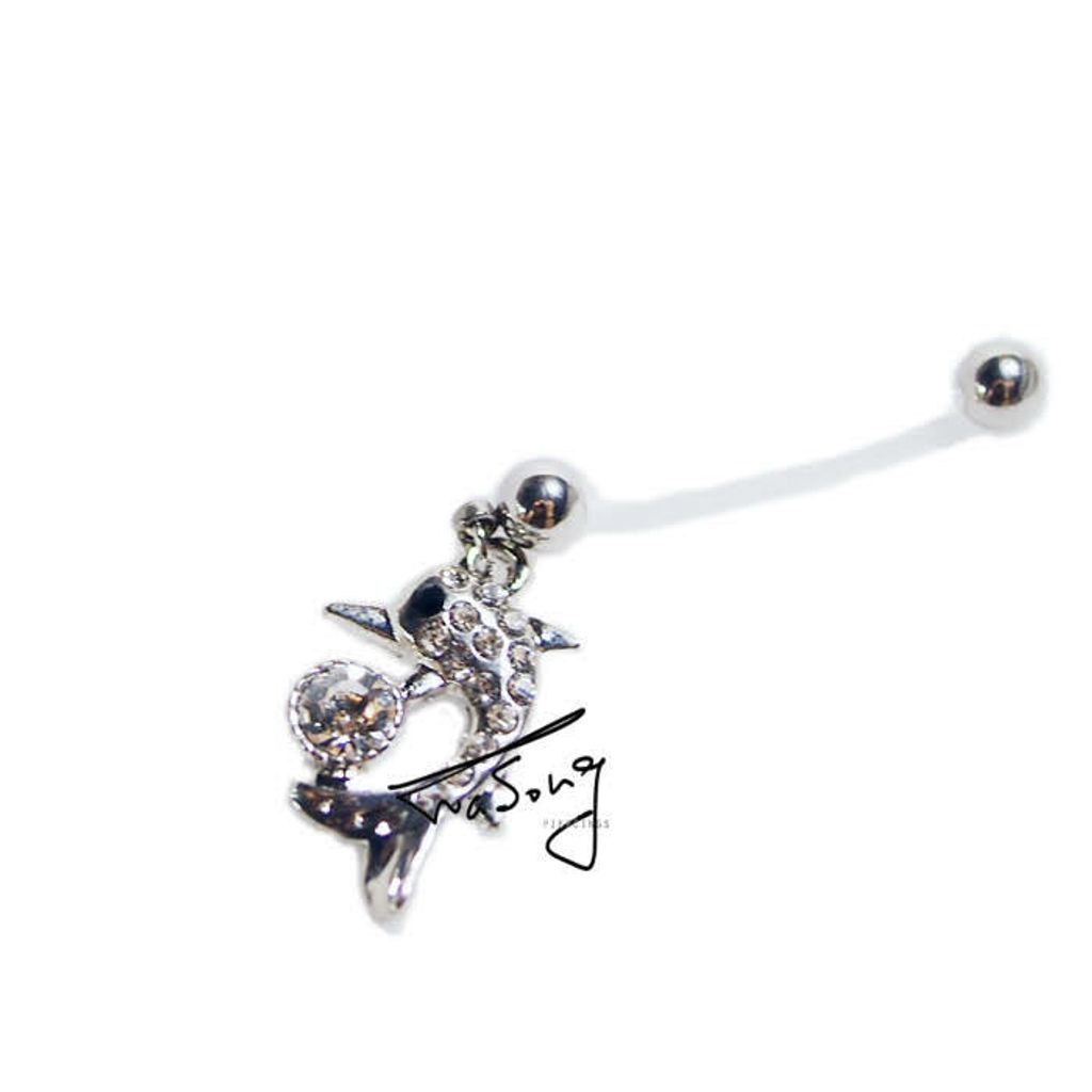 懷孕肚臍環 嬉遊海豚