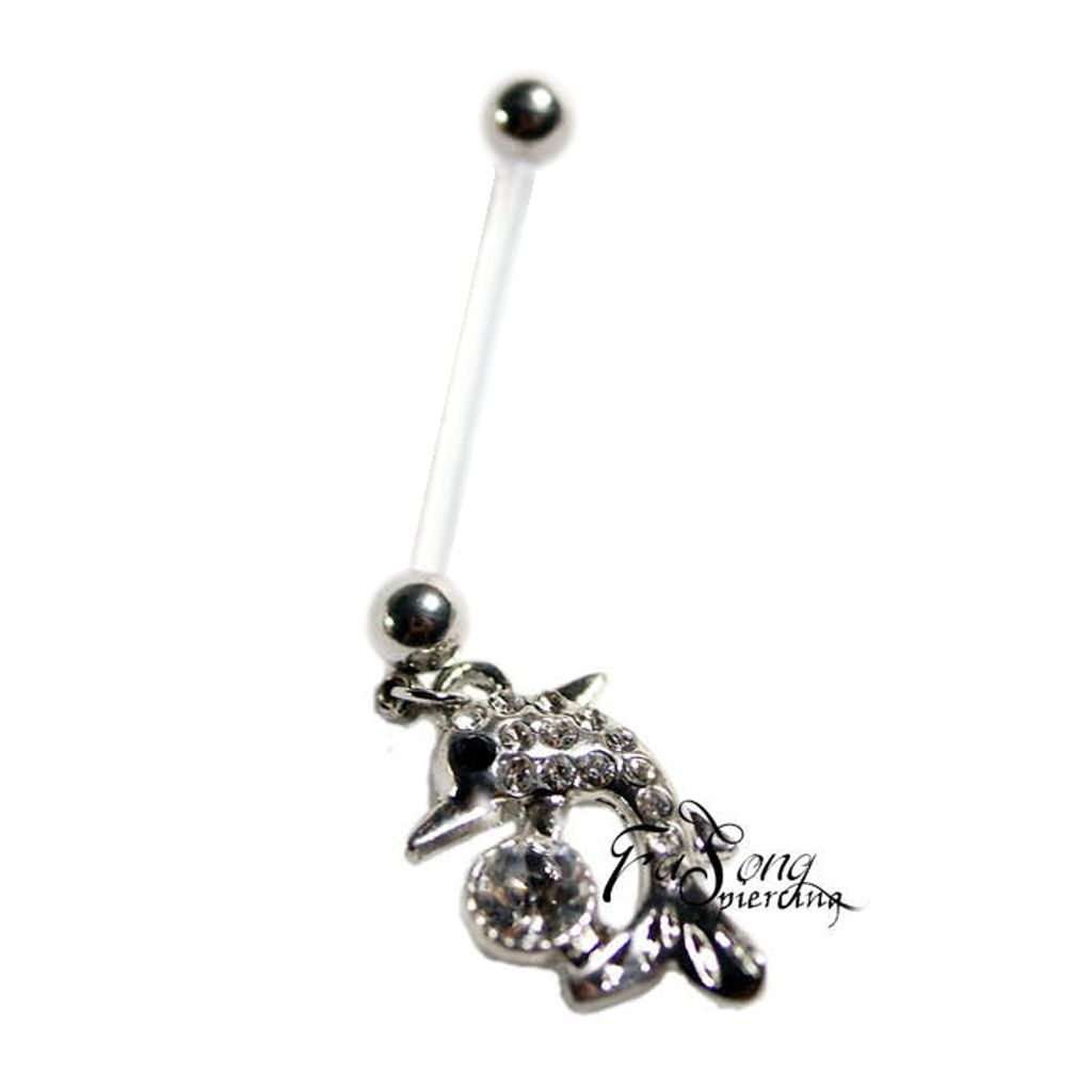 懷孕肚臍環 嬉遊海豚