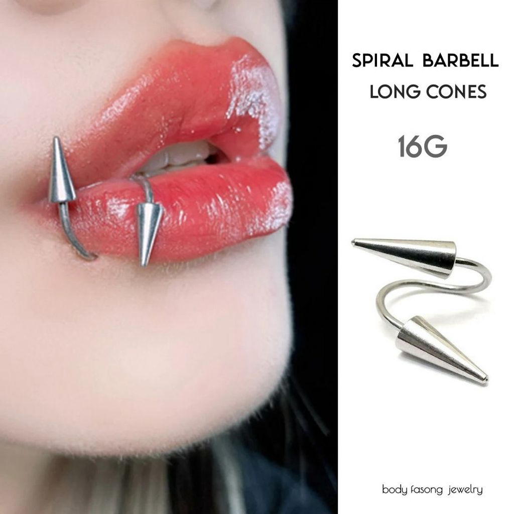 16G長錐-唇環